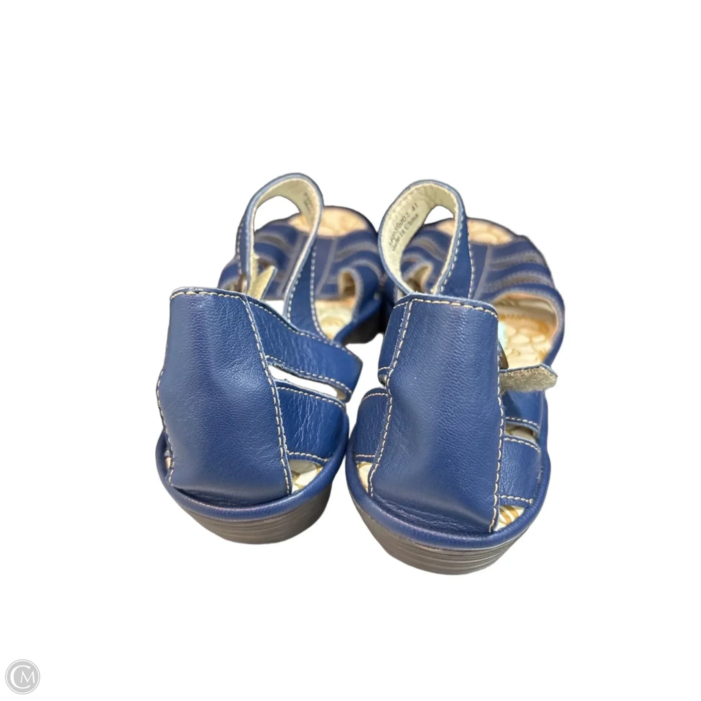 Shoes Heels Wedge By Fly London In Blue, Size: 10