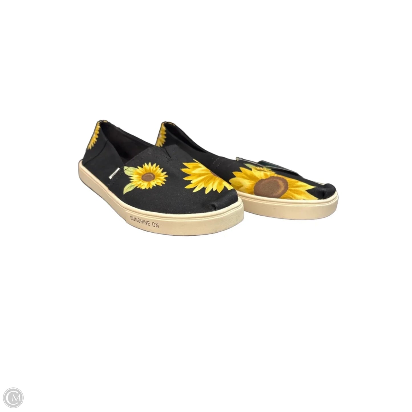 Shoes Flats By Toms In Floral Print, Size: 9.5