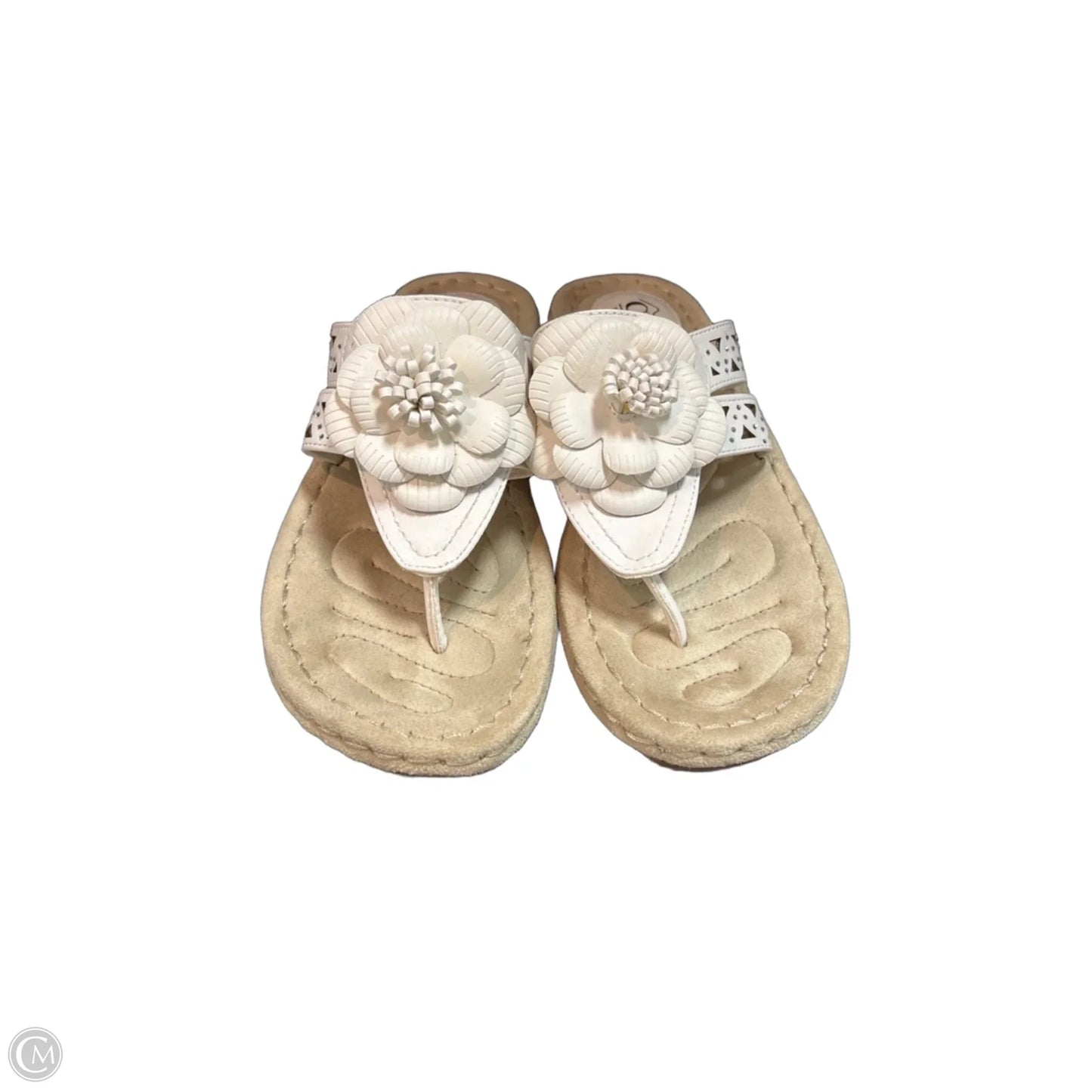 Sandals Flip Flops By Cliffs By White Mountain In White, Size: 8