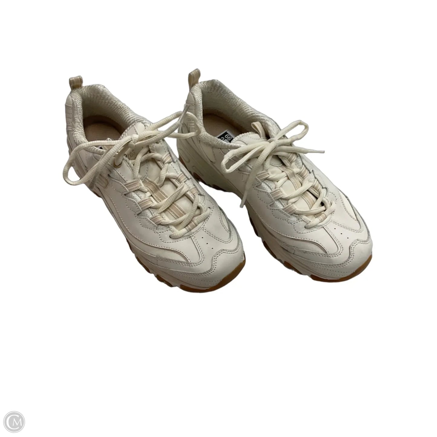 Shoes Sneakers By Skechers In Cream, Size: 8.5
