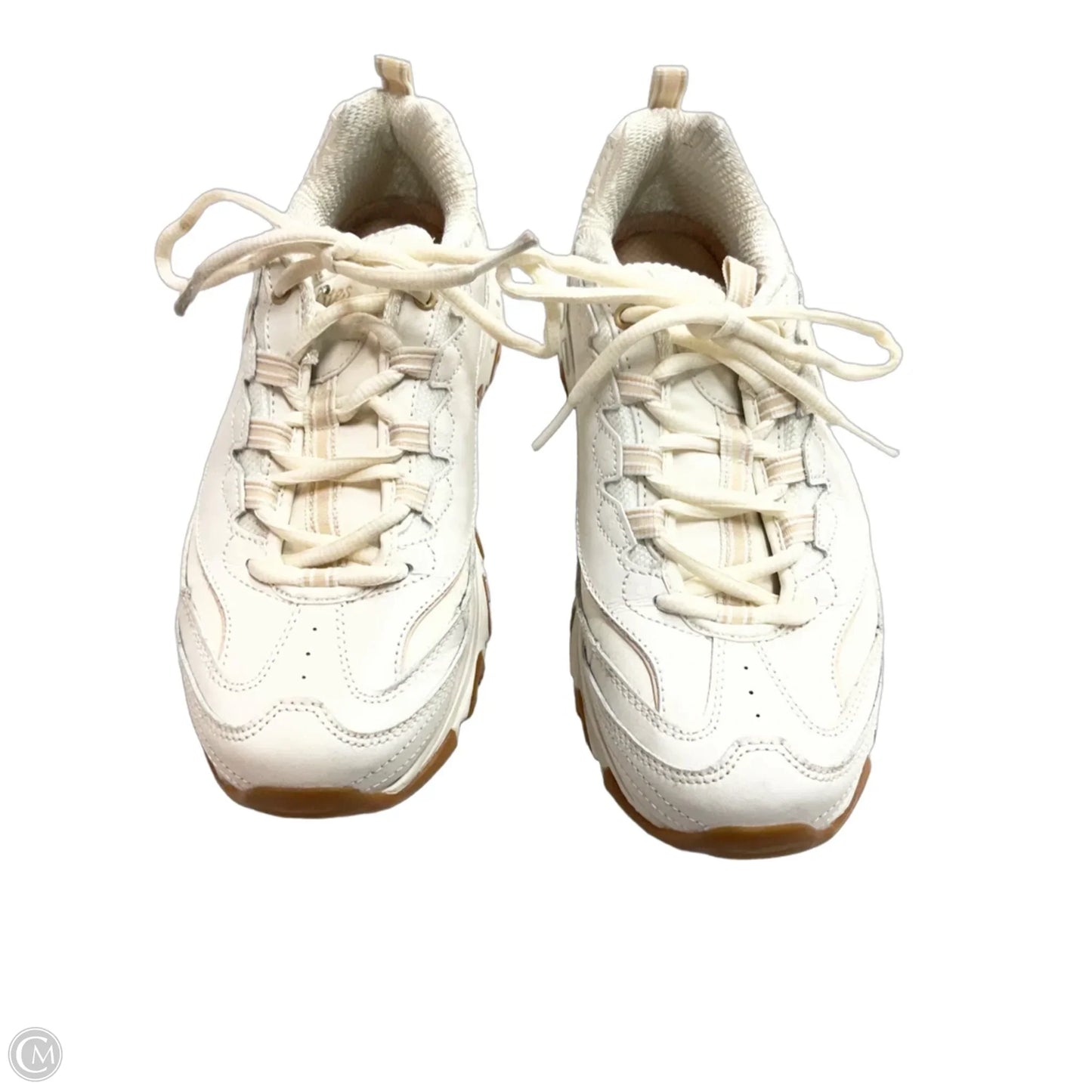 Shoes Sneakers By Skechers In Cream, Size: 8.5