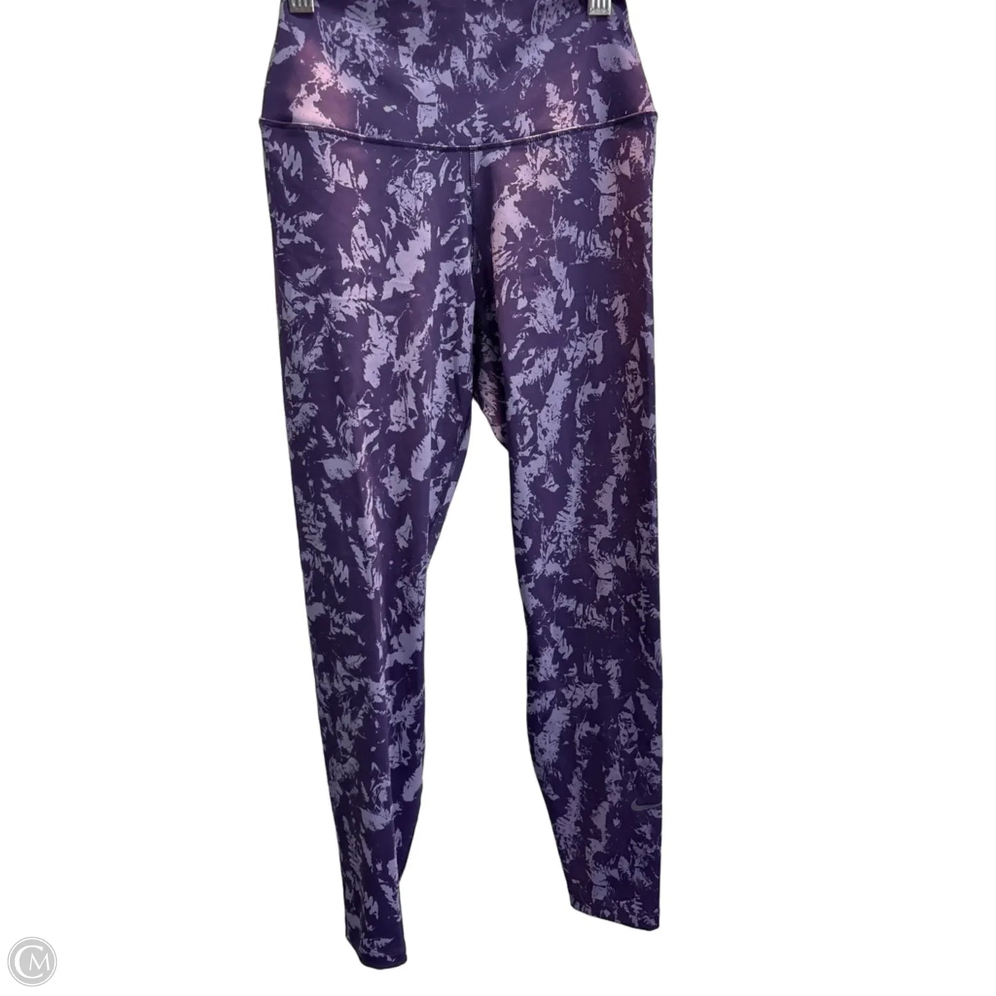 Athletic Leggings By Nike In Purple, Size: Xs