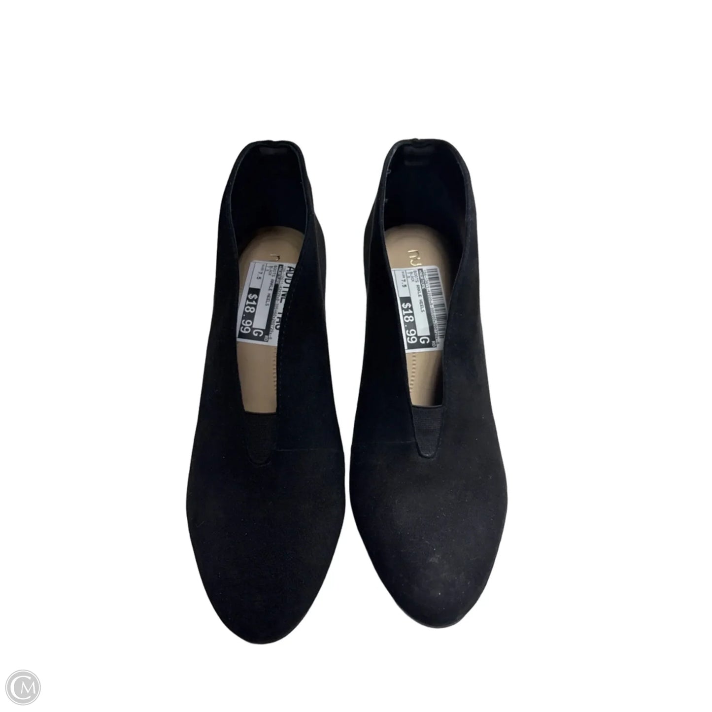 Boots Ankle Heels By Nurture In Black, Size: 7.5