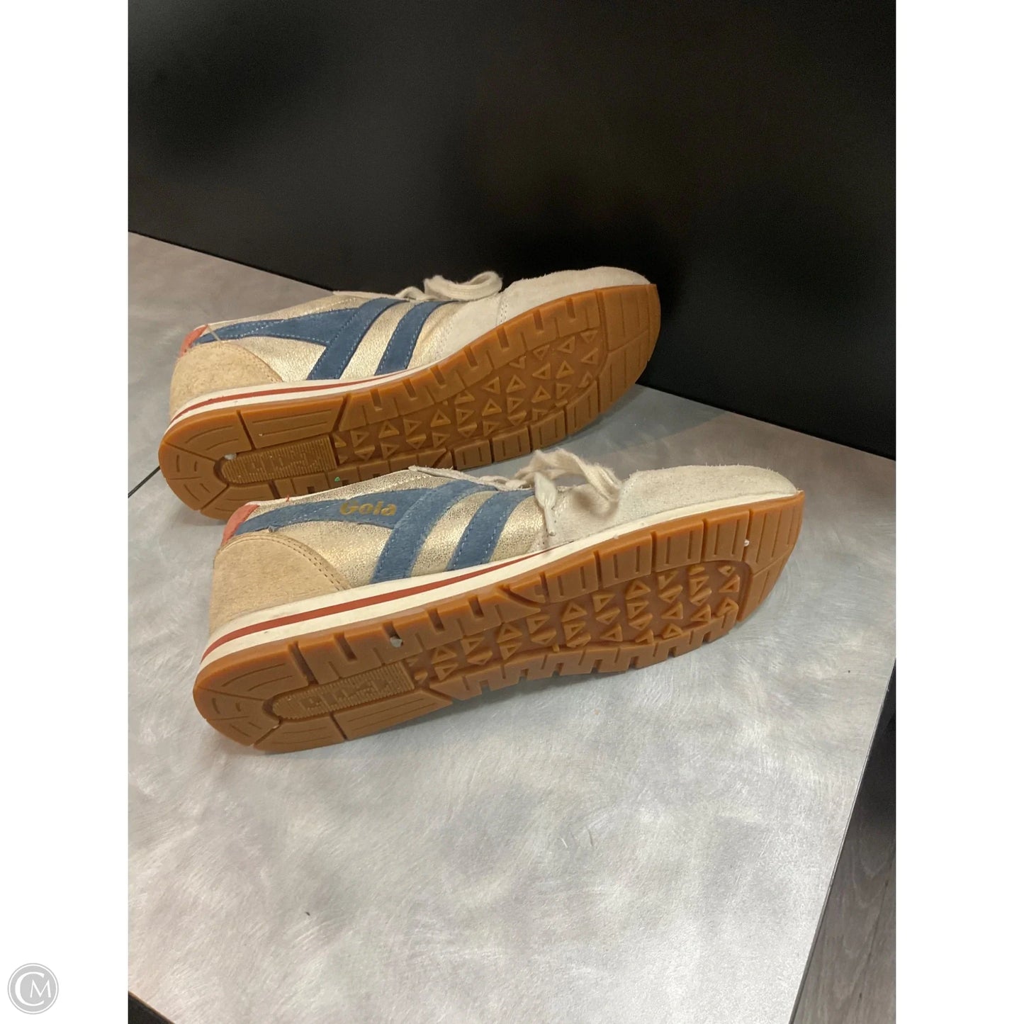 Shoes Sneakers By Gola In Gold, Size: 9