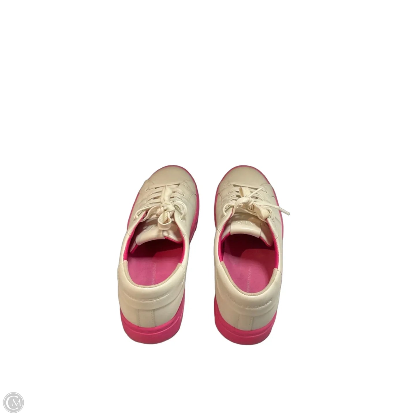 Shoes Sneakers By Armani Exchange In Pink & White, Size: 8