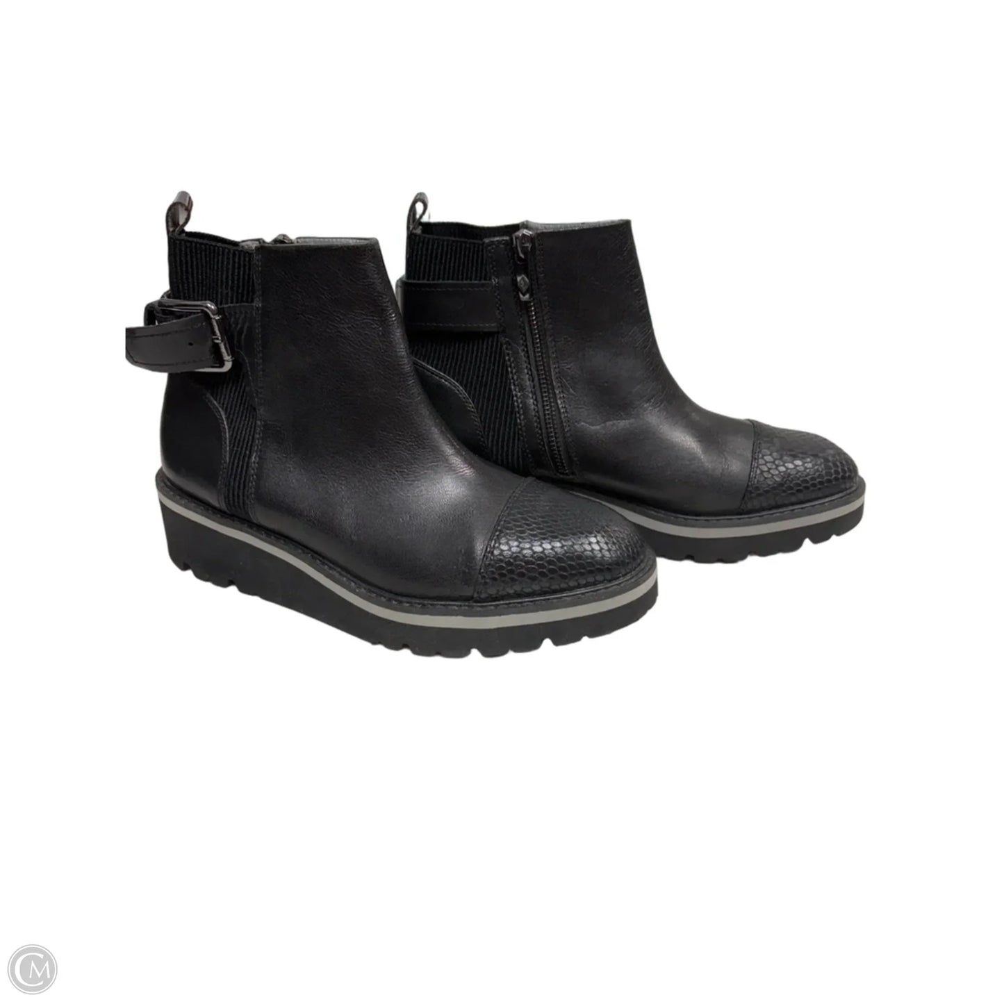 Boots Ankle Flats By Donald Pliner In Black, Size: 9