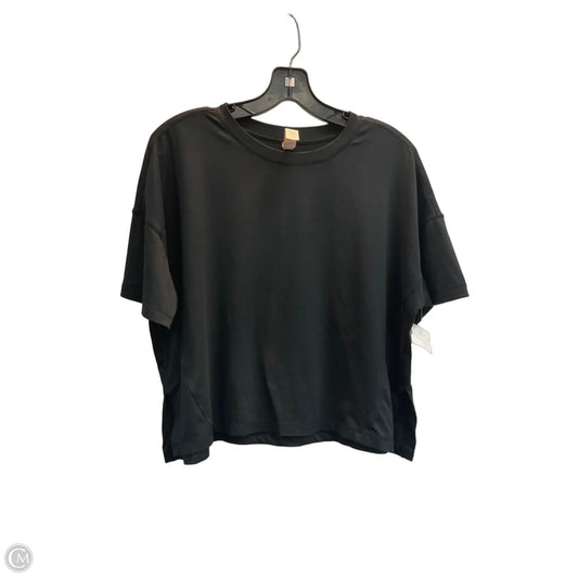 Athletic Top Short Sleeve By 90 Degrees By Reflex In Black, Size: S