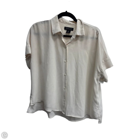 Blouse Short Sleeve By Rachel Zoe In Cream, Size: S