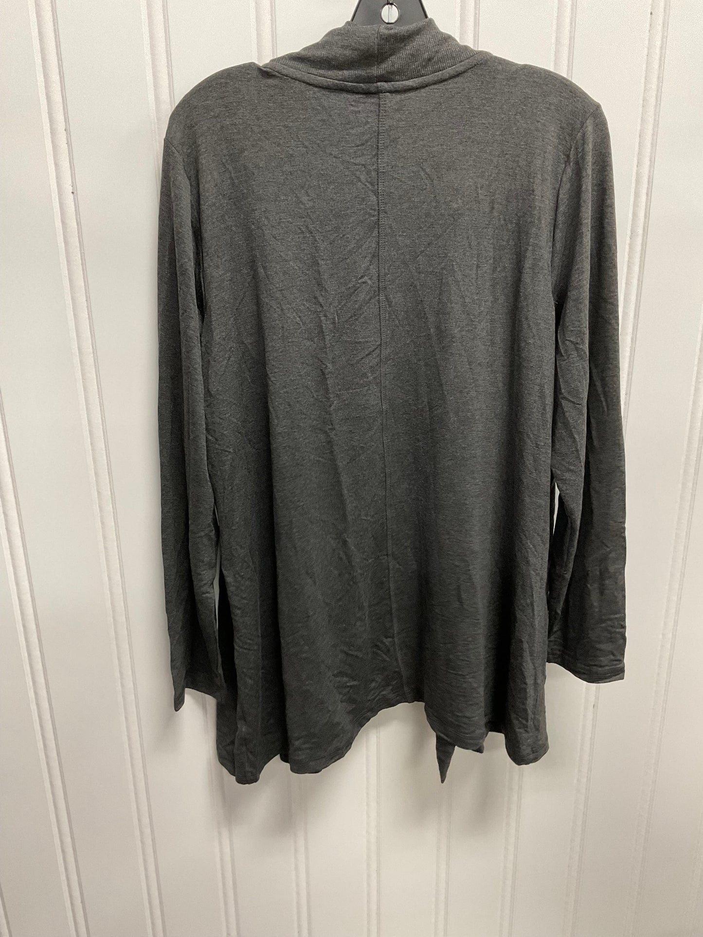 Cardigan By Liz Claiborne In Grey, Size: Xl