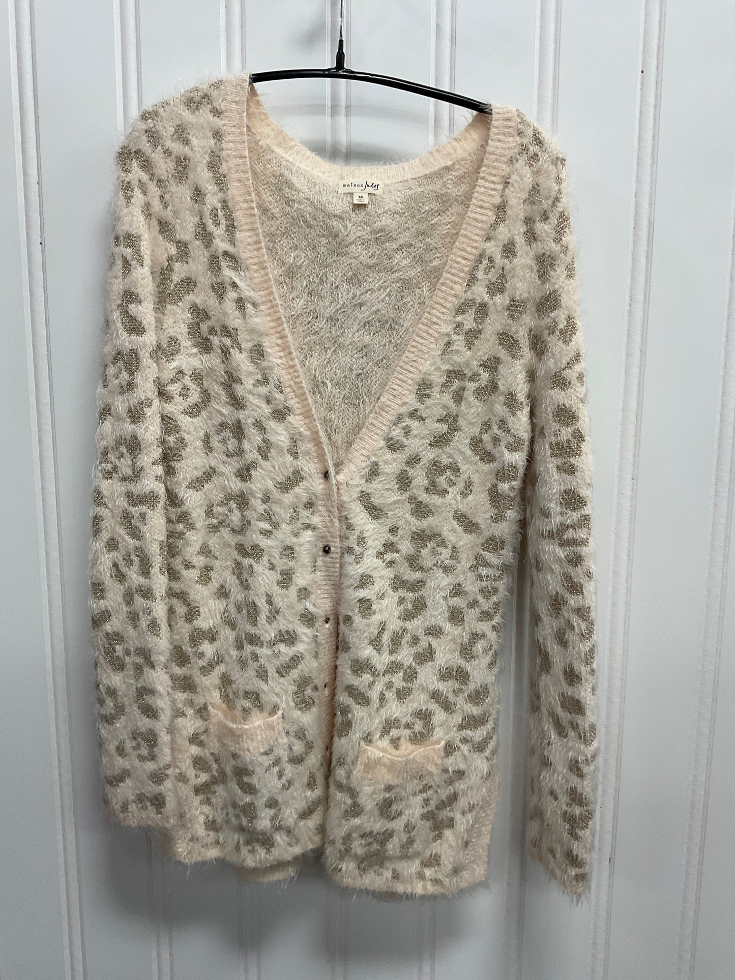 Sweater Cardigan By Maison Jules In Pink, Size: M