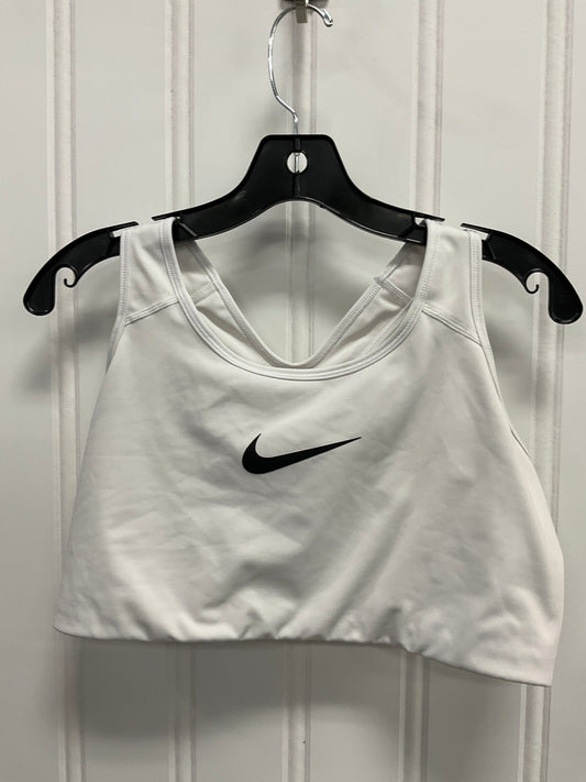 Athletic Bra By Nike In White, Size: 1x