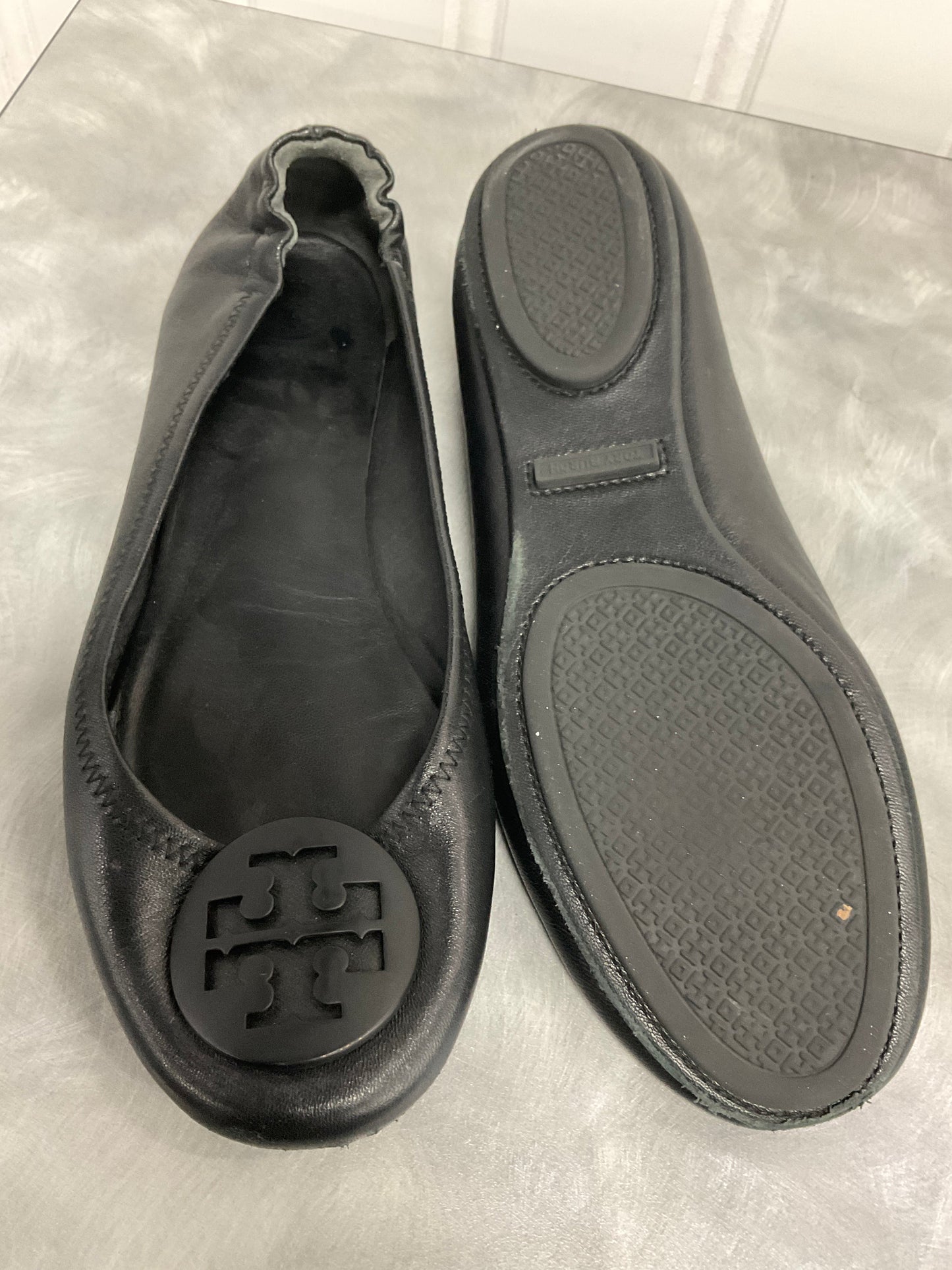 Shoes Flats By Tory Burch In Black, Size: 8