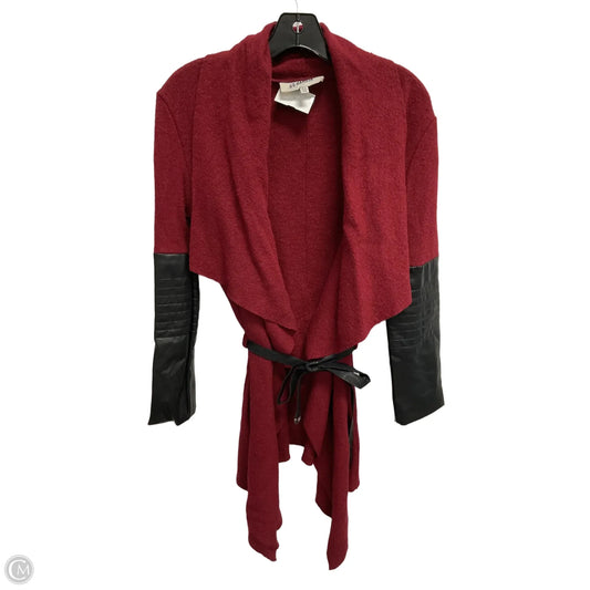 Sweater Cardigan By Bb Dakota In Black & Red, Size: Xs