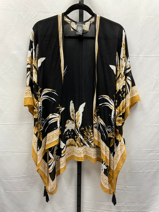 Black & Gold Kimono Vince Camuto, Size Os