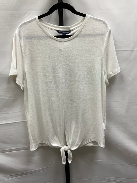 White Top Short Sleeve Calvin Klein, Size L