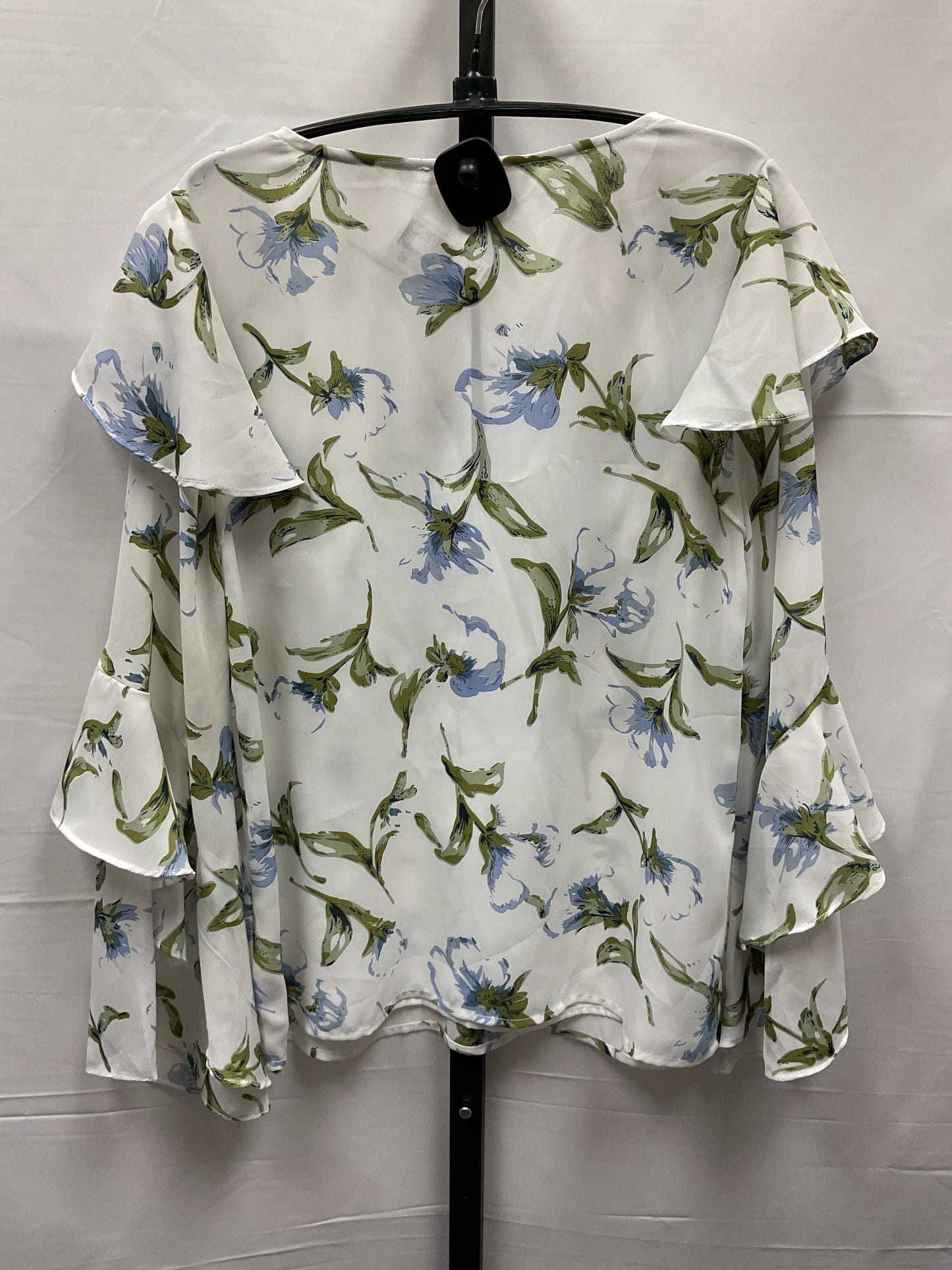 Floral Print Top Long Sleeve Entro, Size S
