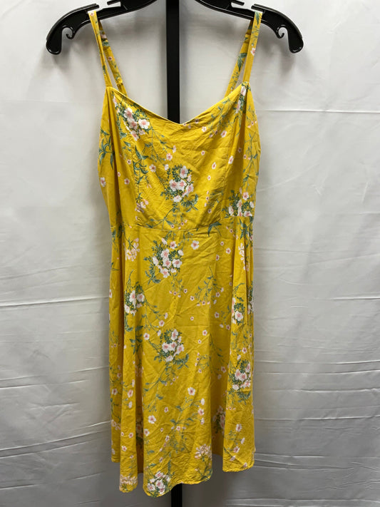 Yellow Dress Casual Short Old Navy, Size S