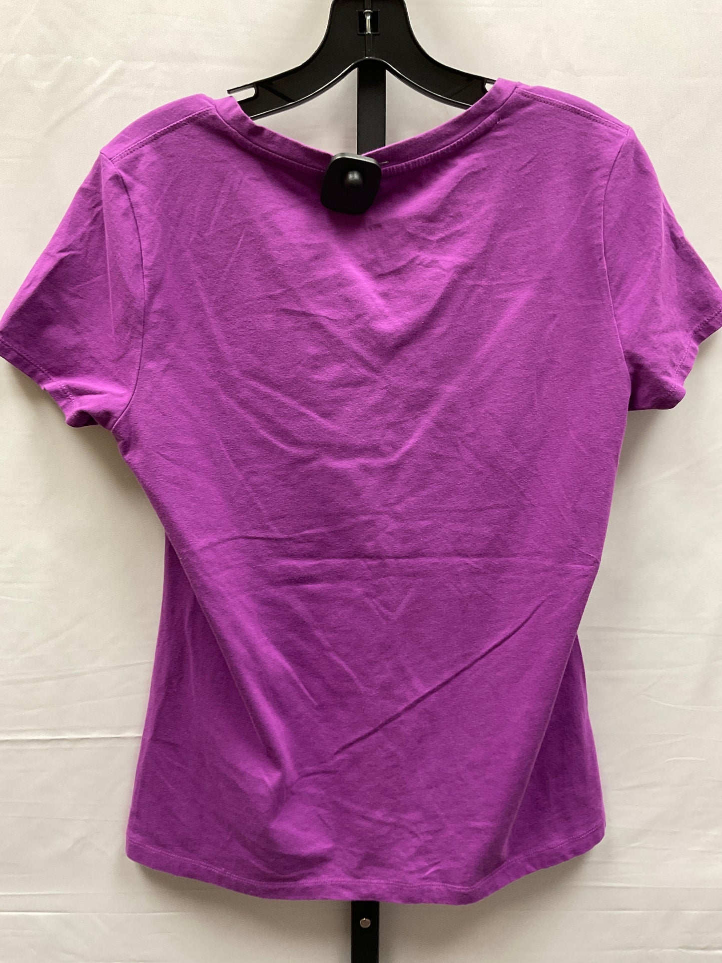 Purple Top Short Sleeve Basic Calvin Klein Performance, Size M