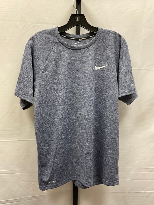 Blue Athletic Top Short Sleeve Nike Apparel, Size M