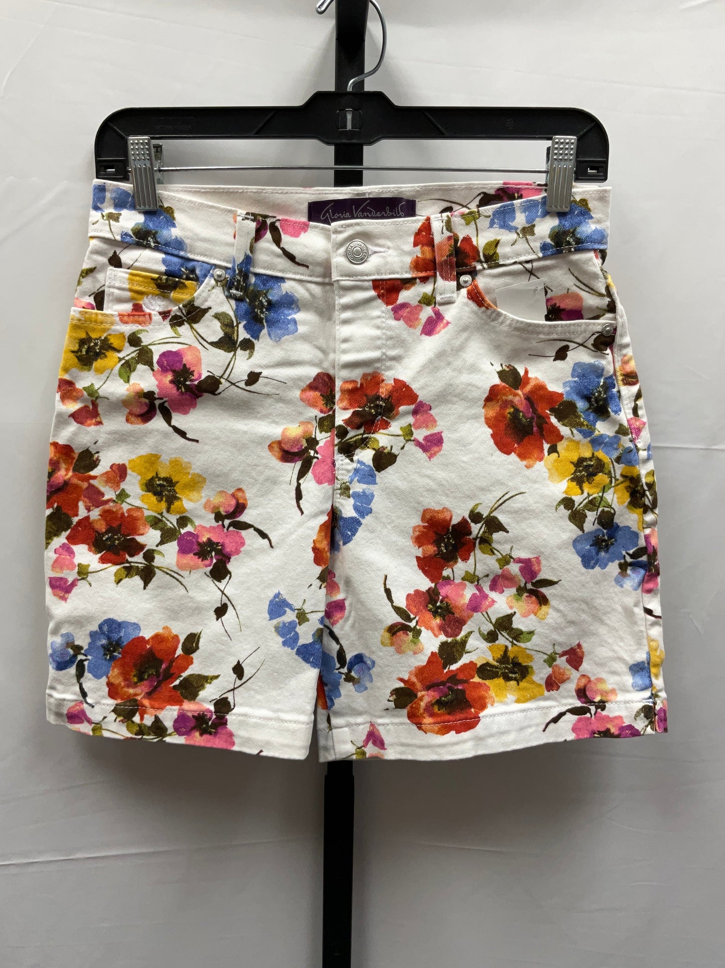 Floral Print Shorts Gloria Vanderbilt, Size 6