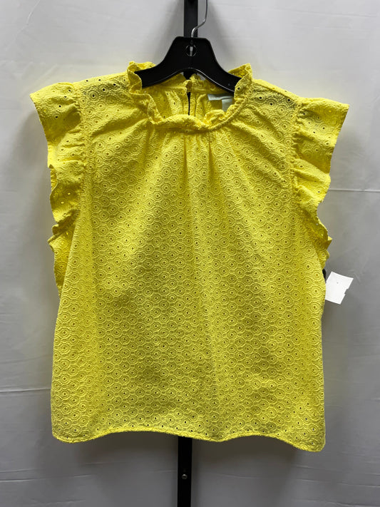 Yellow Top Short Sleeve Clothes Mentor, Size Xl