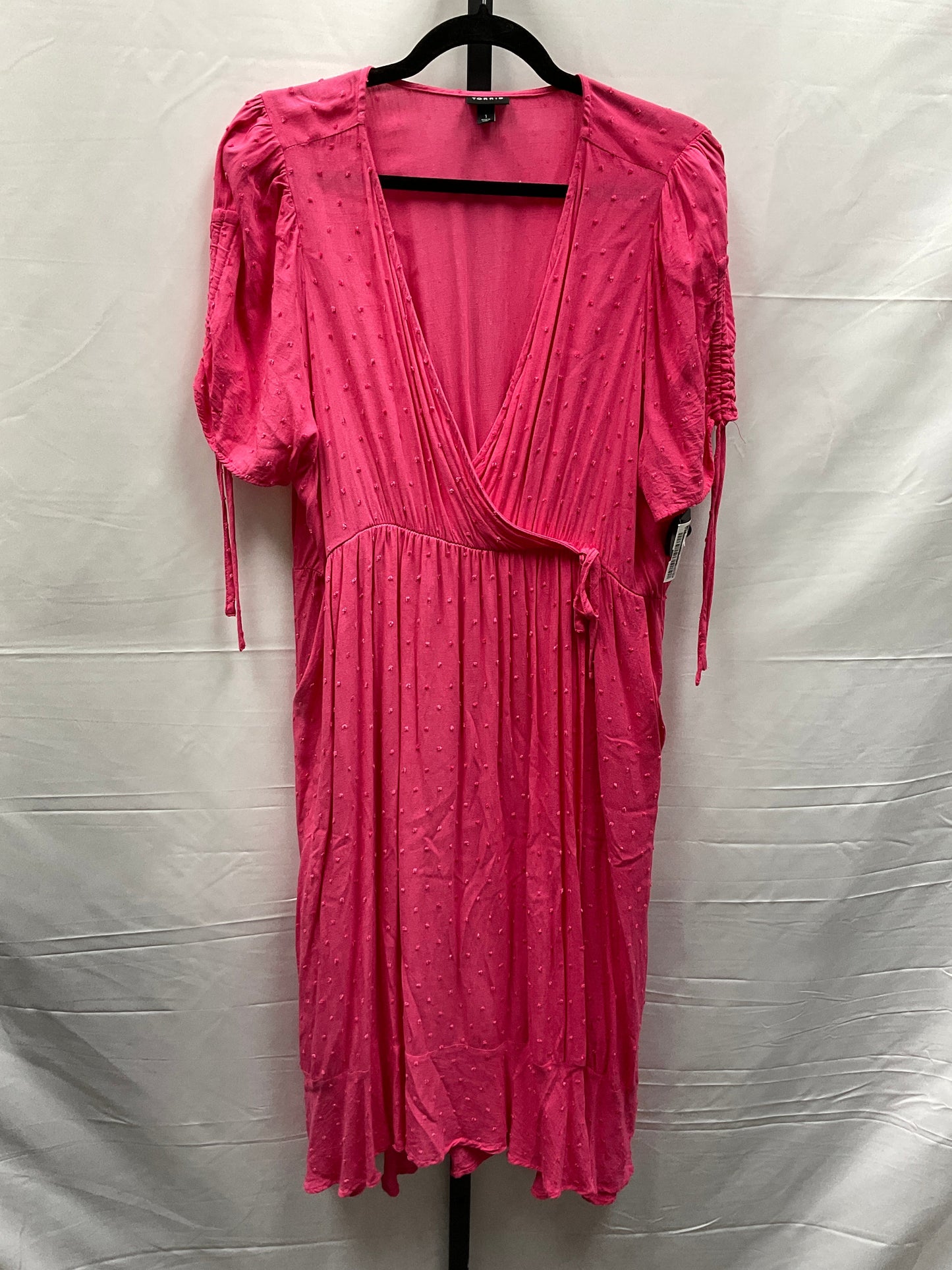 Pink Dress Casual Midi Torrid, Size 1x