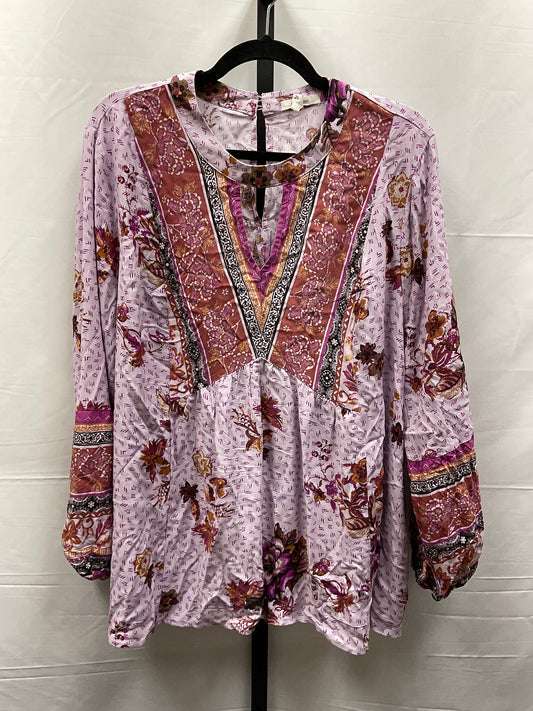 Purple Top Long Sleeve Maurices, Size 2x