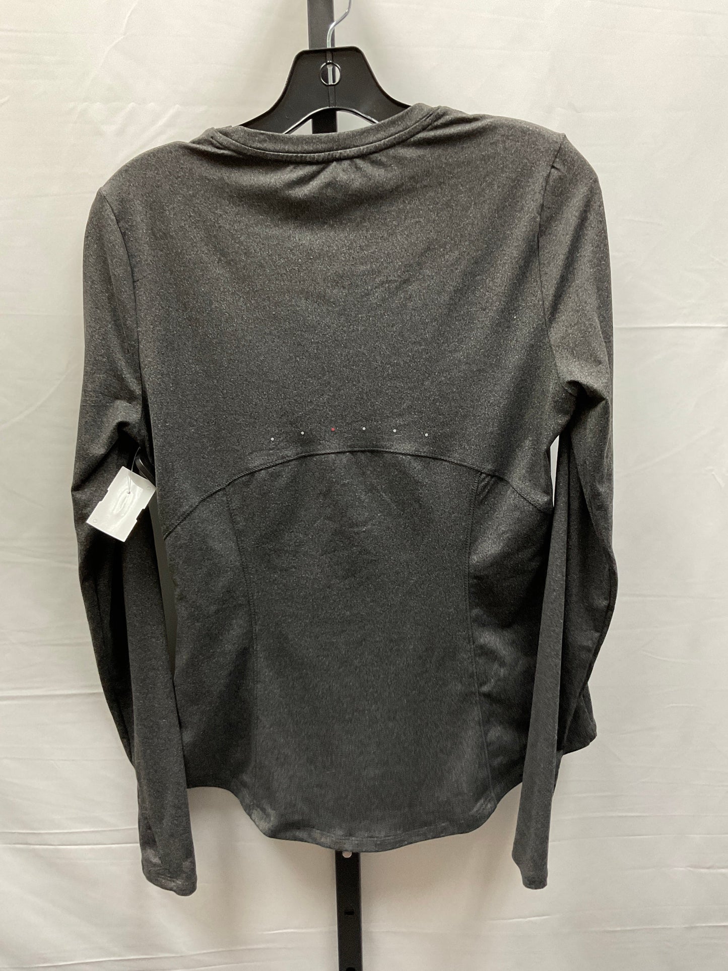 Grey Athletic Top Long Sleeve Crewneck Spyder, Size S