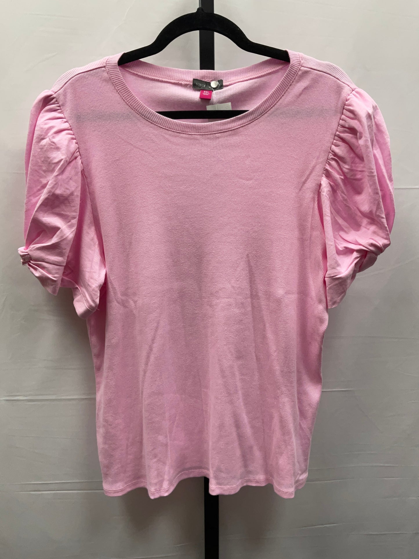 Top Short Sleeve By Vince Camuto In Pink, Size: Xxl