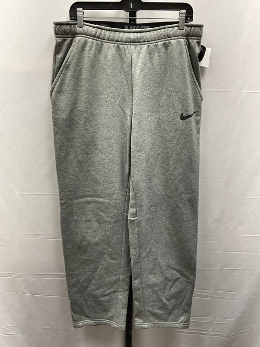 Athletic Pants By Nike Apparel In Grey, Size: L