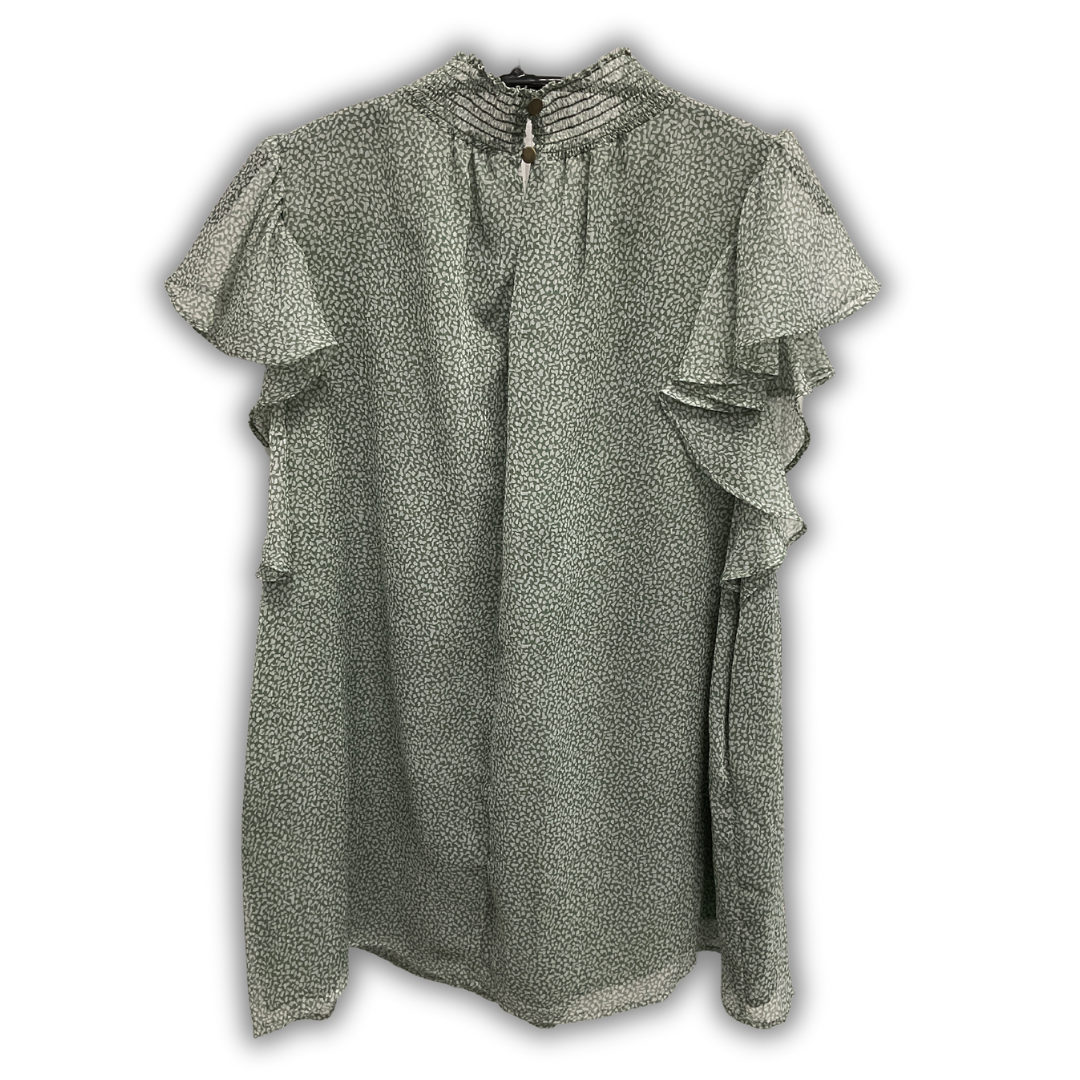 Top Short Sleeve By 1.state In Green, Size: Xl