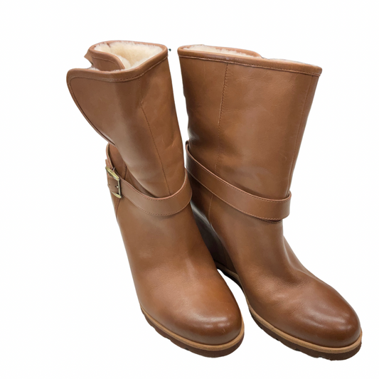 Boots Designer By Ugg In Tan, Size: 9