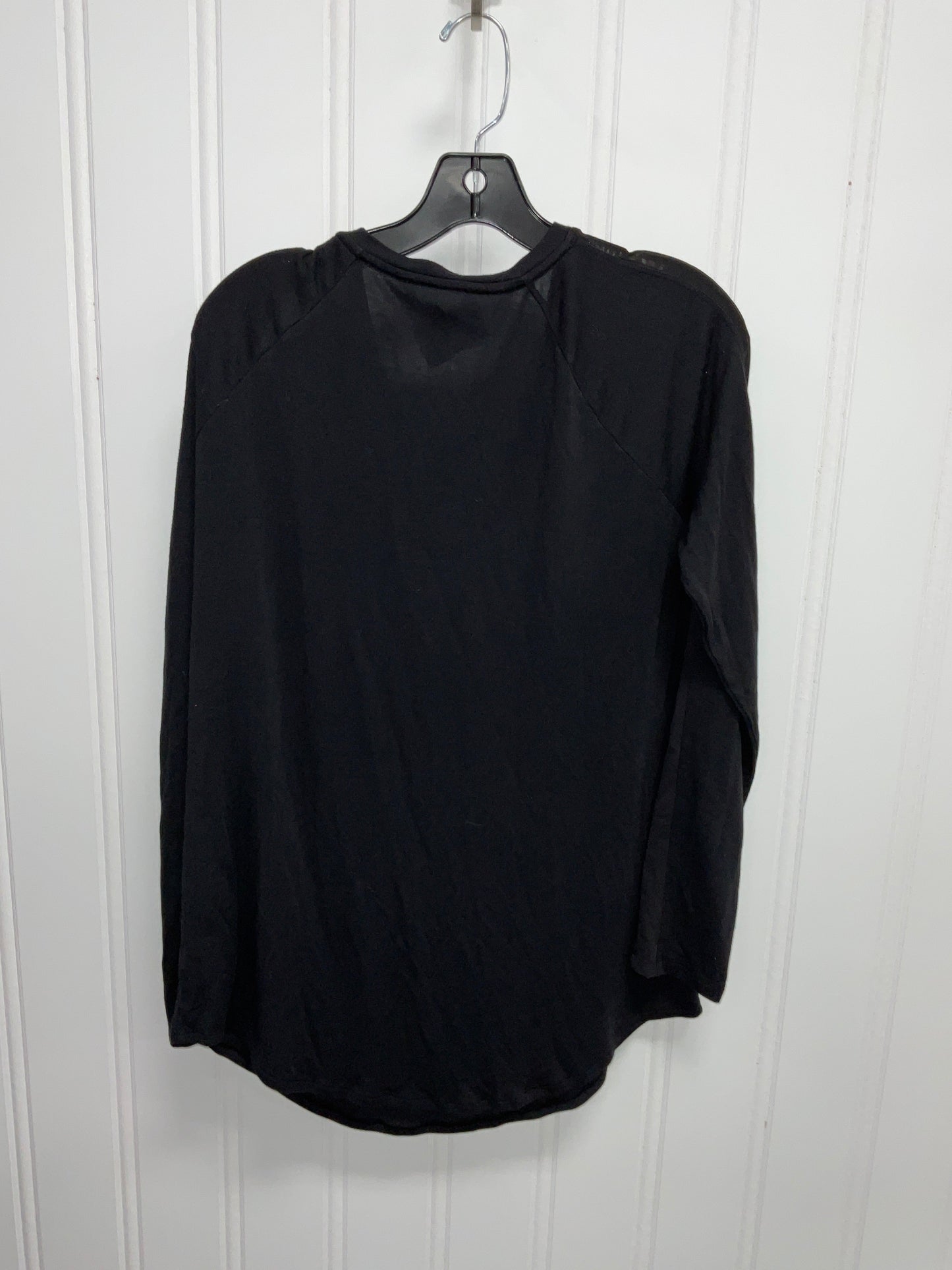 Athletic Top Long Sleeve Crewneck By Athleta In Black, Size: M