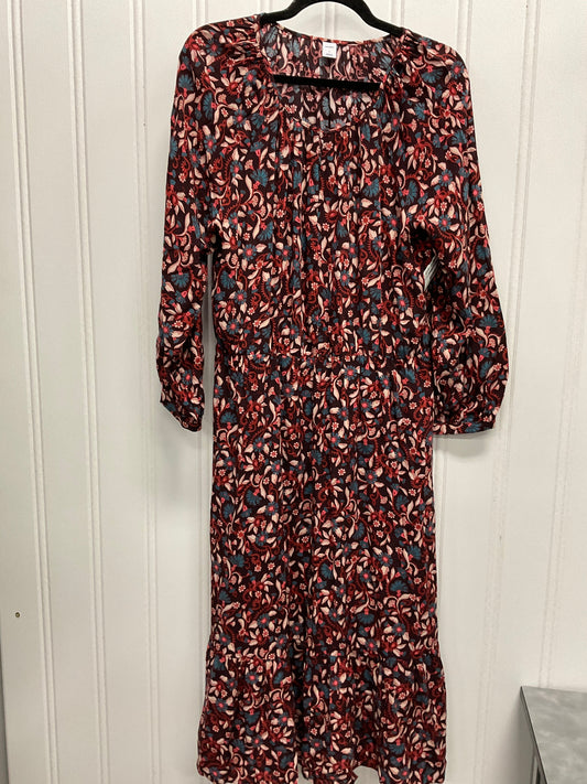 Dress Casual Maxi By Old Navy In Floral Print, Size: L