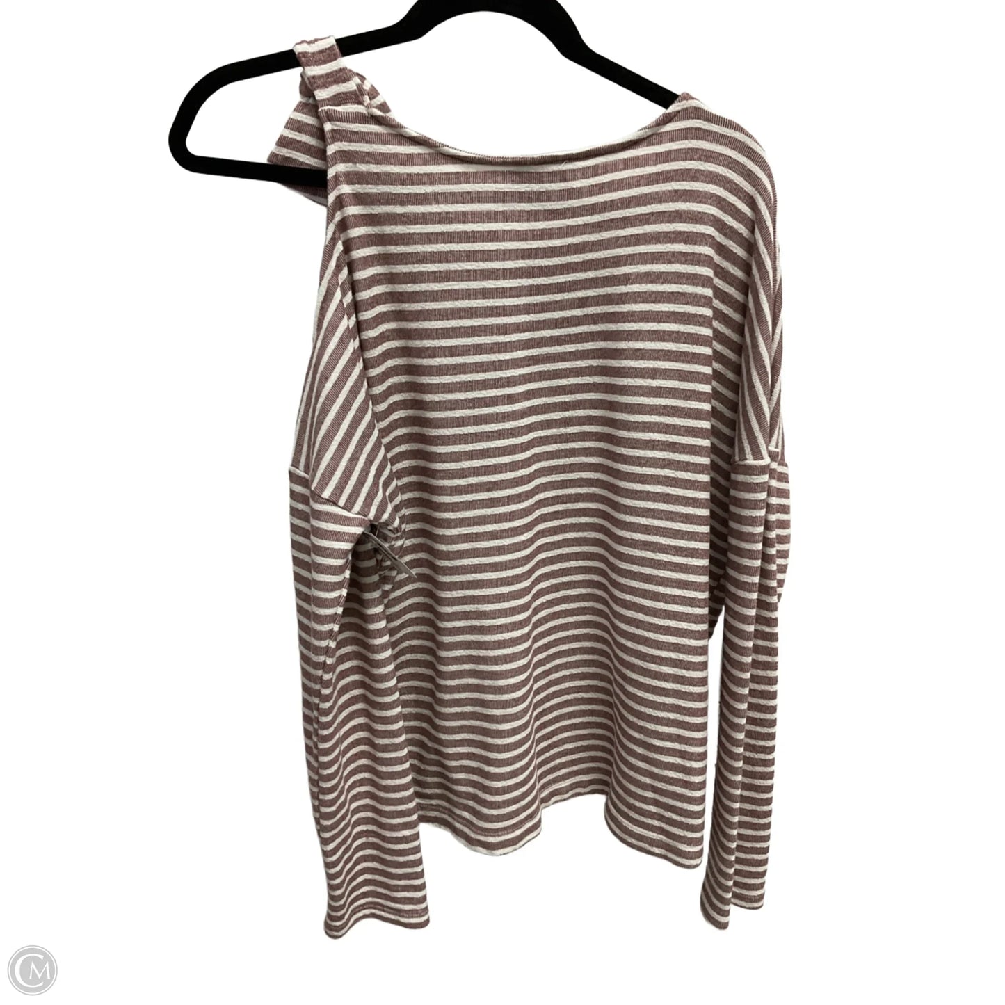 Top Long Sleeve By Lumiere In Striped Pattern, Size: L