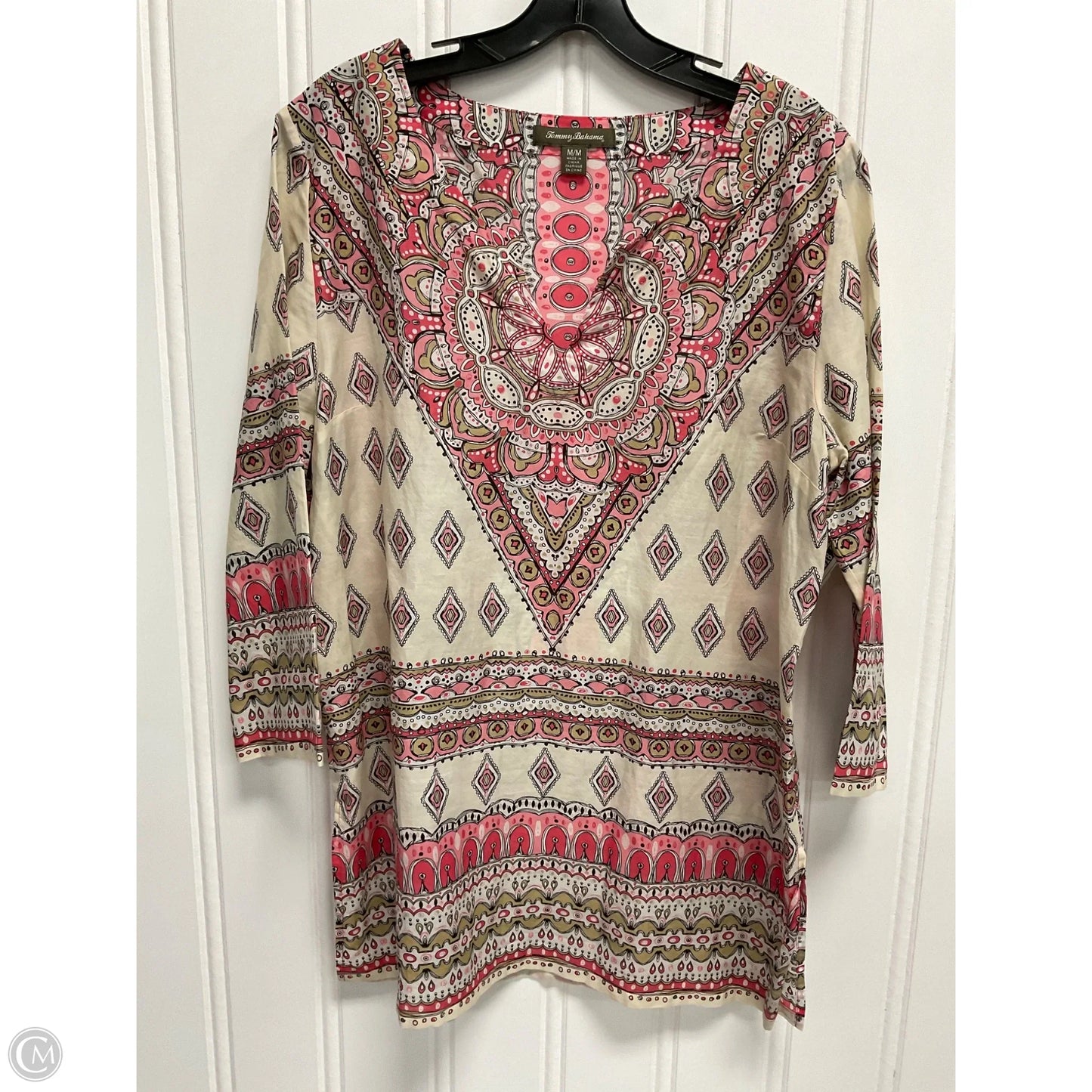 Top 3/4 Sleeve By Tommy Bahama In Multi-colored, Size: M