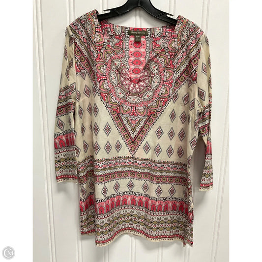 Top 3/4 Sleeve By Tommy Bahama In Multi-colored, Size: M