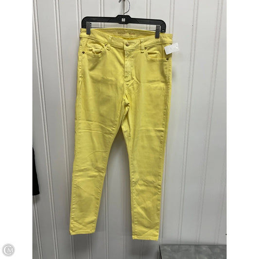 Jeans Designer By Michael Kors In Yellow, Size: 10