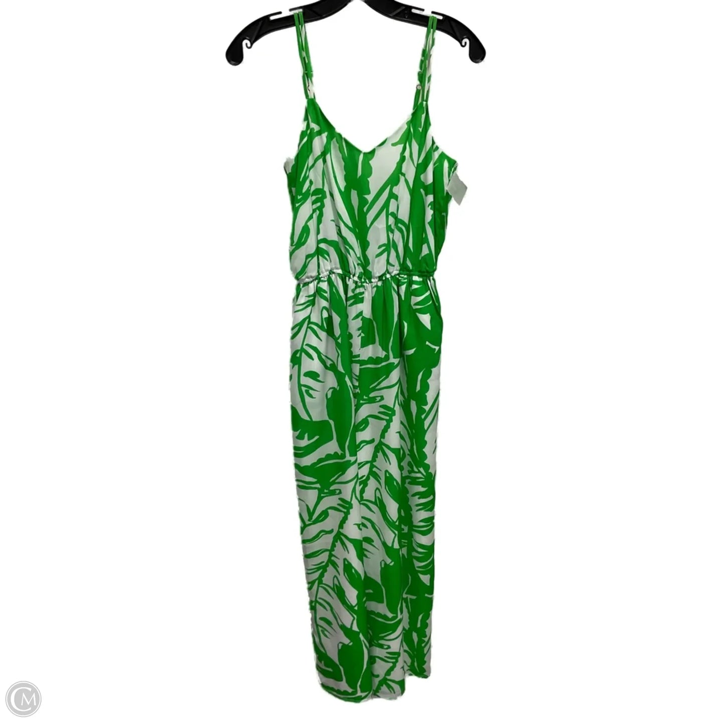 Jumpsuit Designer By Lilly Pulitzer In Green & White, Size: Xs