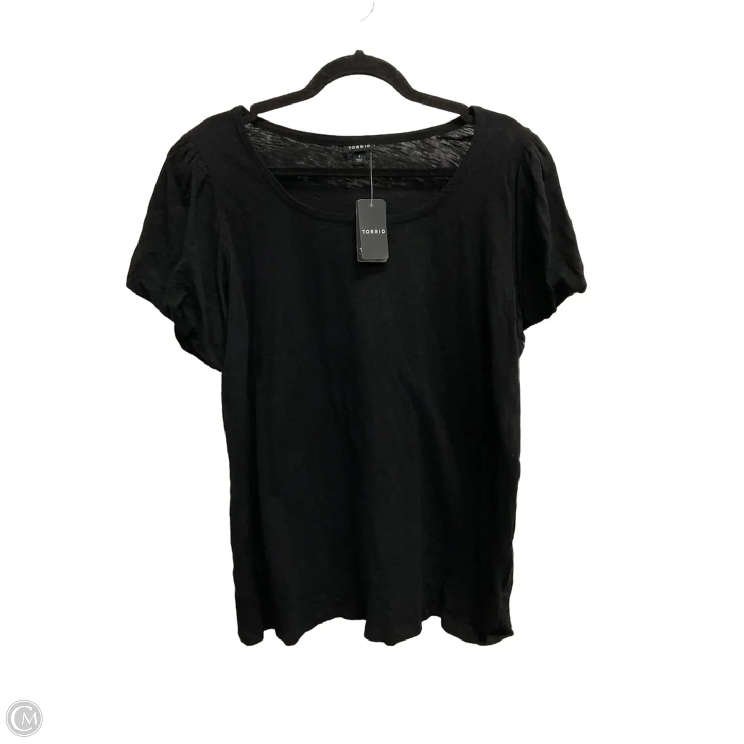 Top Short Sleeve By Torrid In Black, Size: 1x