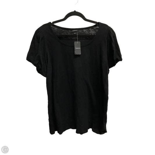 Top Short Sleeve By Torrid In Black, Size: 1x