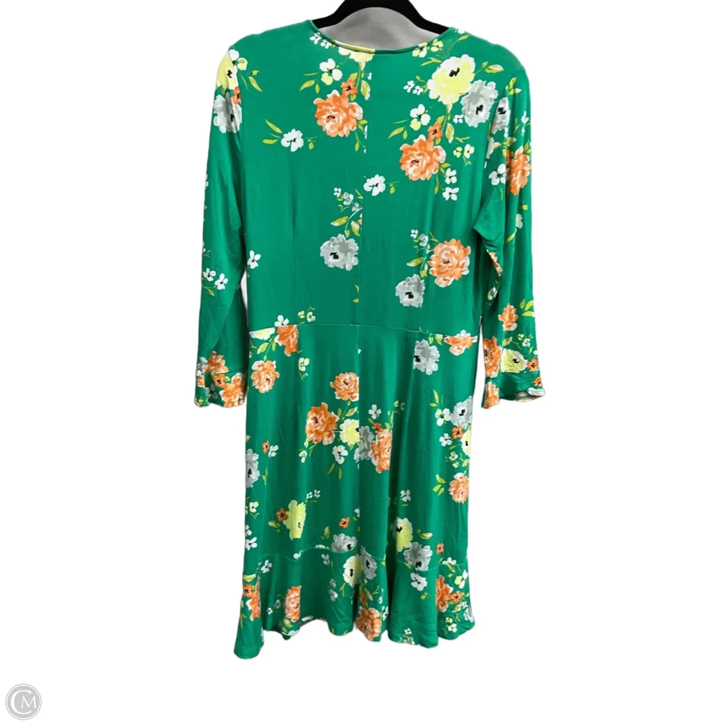 Dress Casual Midi By Loft In Floral Print, Size: M