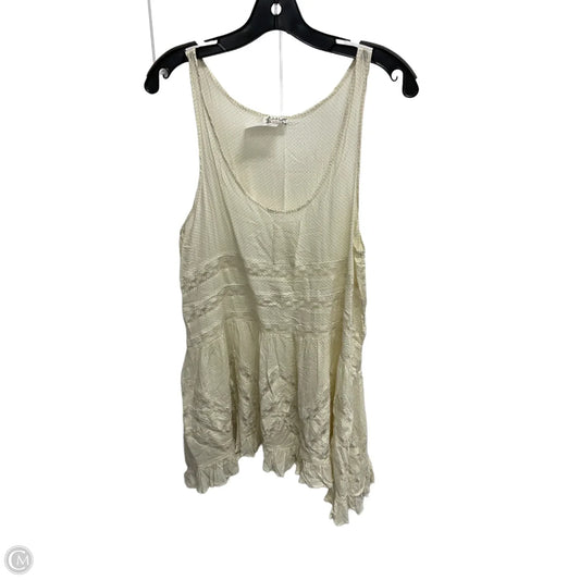 Top Sleeveless By Free People In Cream, Size: S