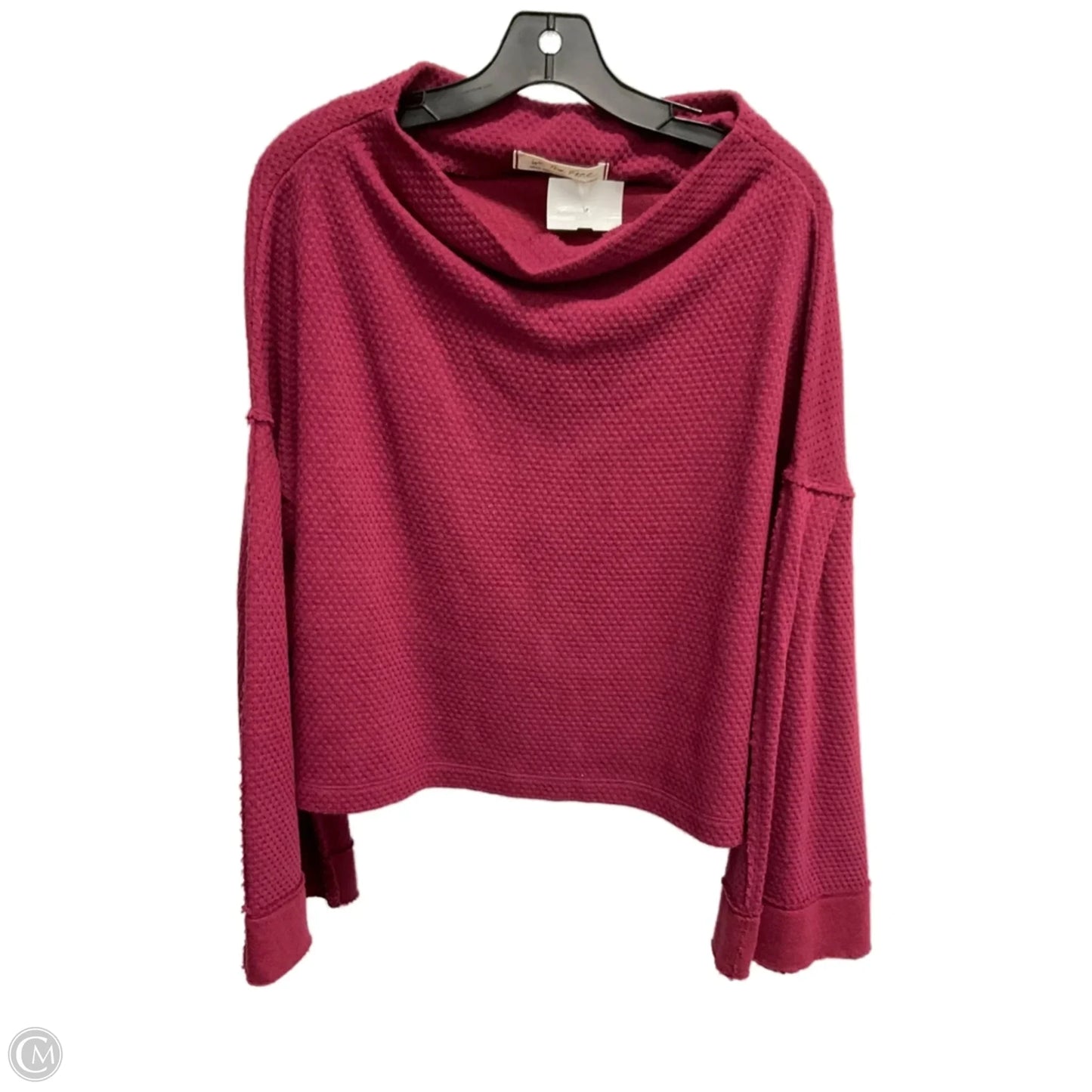 Top Long Sleeve By We The Free In Maroon, Size: S