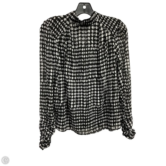 Blouse Long Sleeve By Joie In Polkadot Pattern, Size: Sp