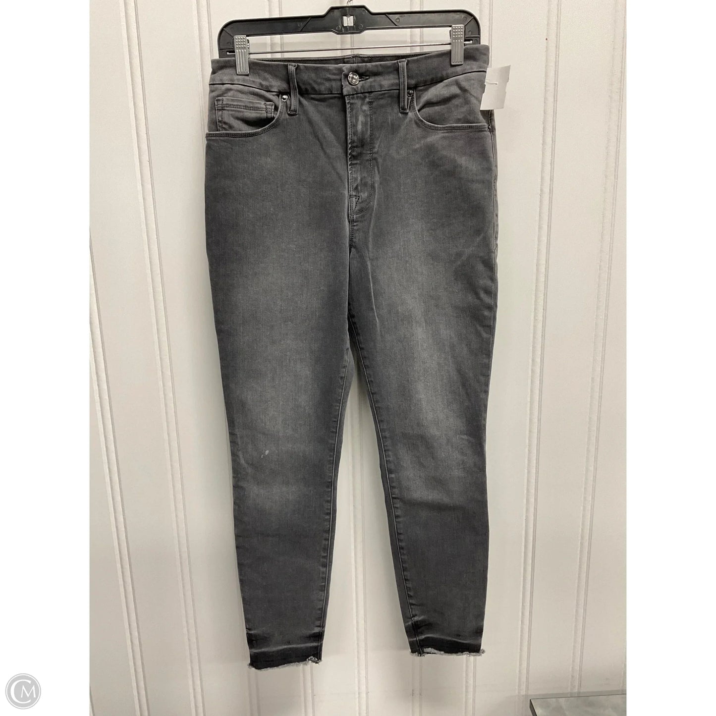 Jeans Skinny By Good American In Grey, Size: 10