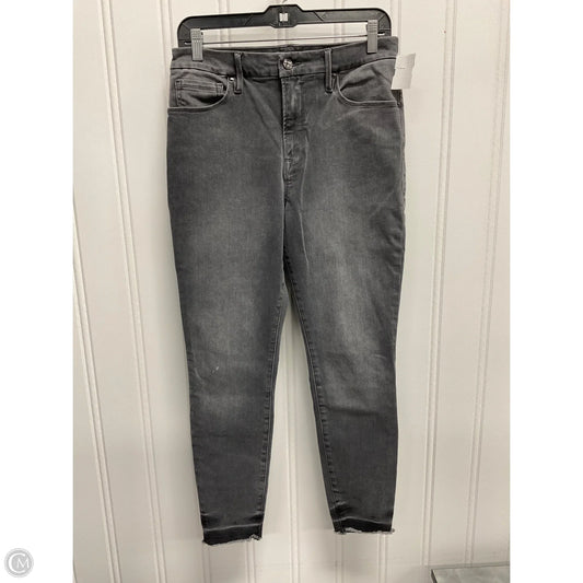 Jeans Skinny By Good American In Grey, Size: 10