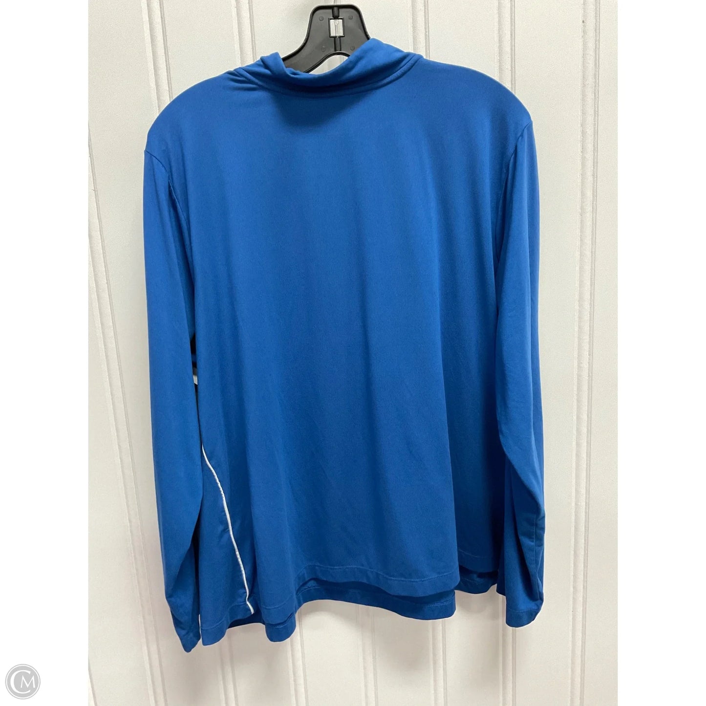 Athletic Top Long Sleeve Collar By J. Jill In Blue, Size: 2x
