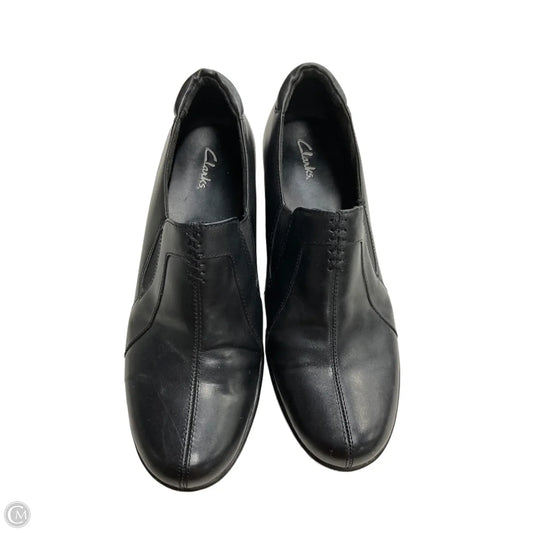 Shoes Heels Block By Clarks In Black, Size: 9.5