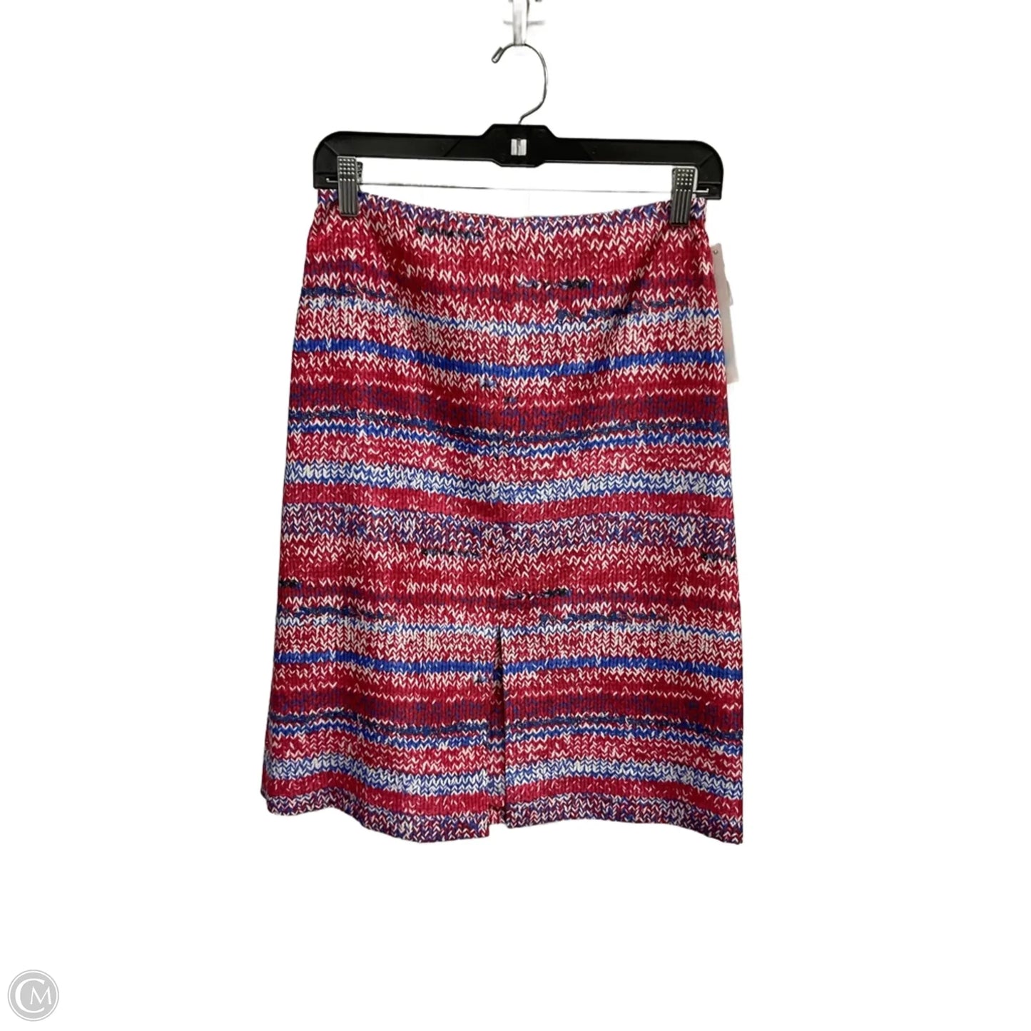 Skirt Designer By Tory Burch In Blue Red & White, Size: 2
